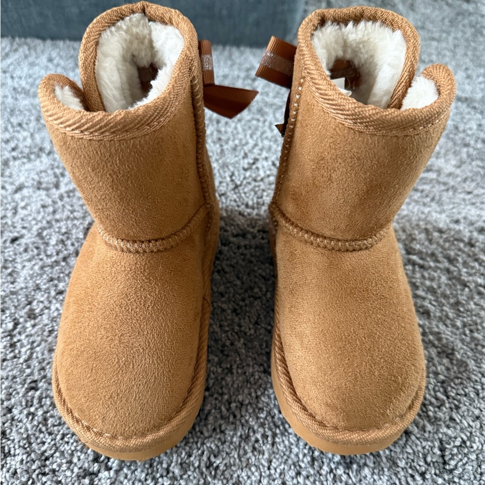 Cozy Tan Kids Boots